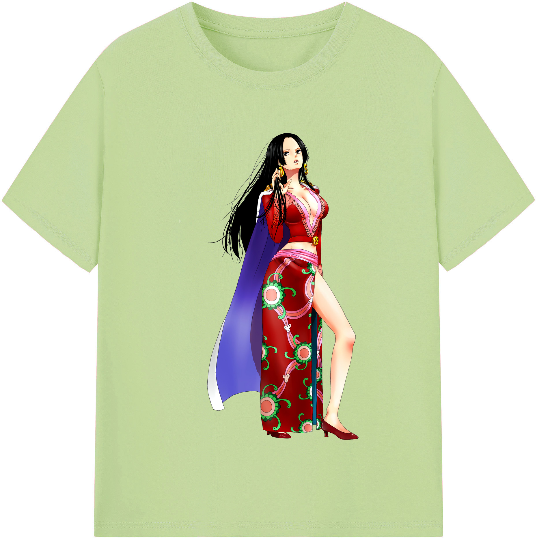 ワンピース ボア・ハンコック ONE PIECE Boa·Hancock 綿100％半袖Tシャツ（フロントプリント）